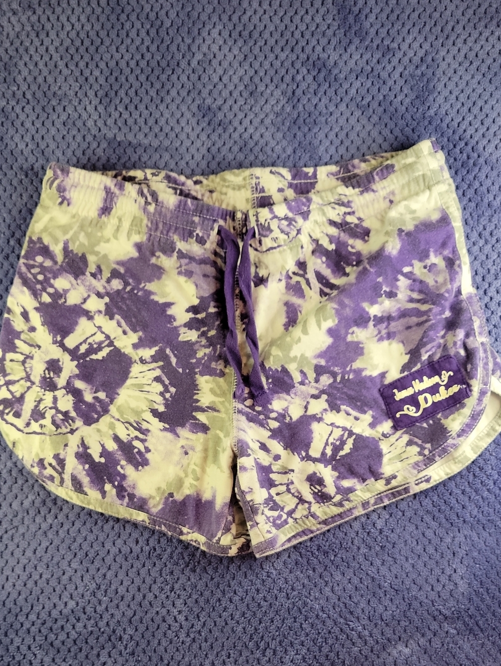James Madison Dukes Tie Dye Drawstring Shorts